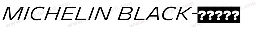 Michelin Black字体转换